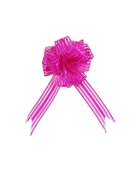 Wrap & Roll 5 inch Fuchsia Organza Pull Bow