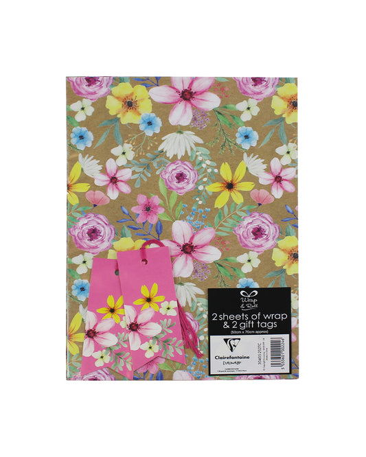 Wrap & Roll Floral 2 Sheet 2 Tag