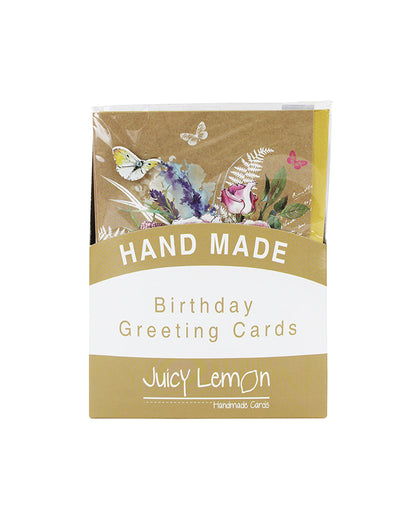 Juicy Lemon Floral Kraft Code 50 Cards