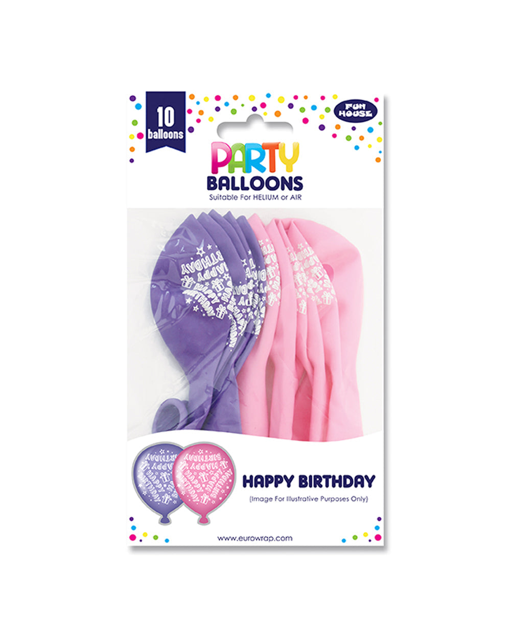 Fun House Party Balloons Pink