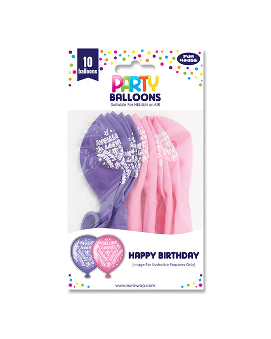 Fun House Party Balloons Pink