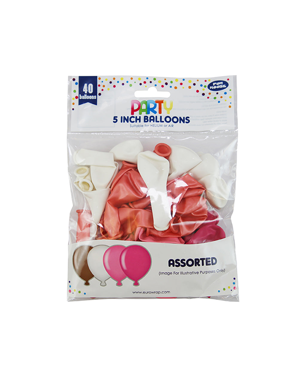 Fun House 5 inch Pink Balloons Pack of 40