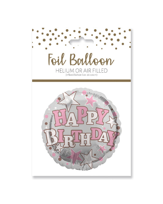 Ballunar Happy Birthday Female Foil Balloon 45.7cm
