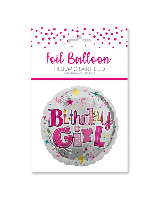 Ballunar Birthday Girl Foil Balloon 45.7cm