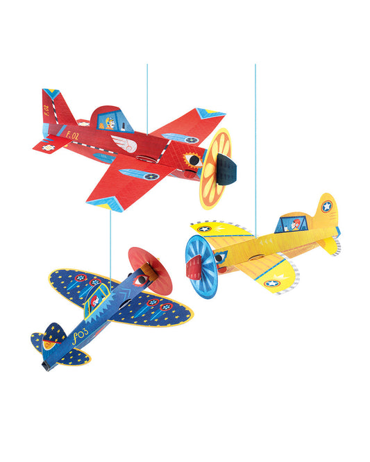 Djeco Colorful Planes Lightweights to Hang