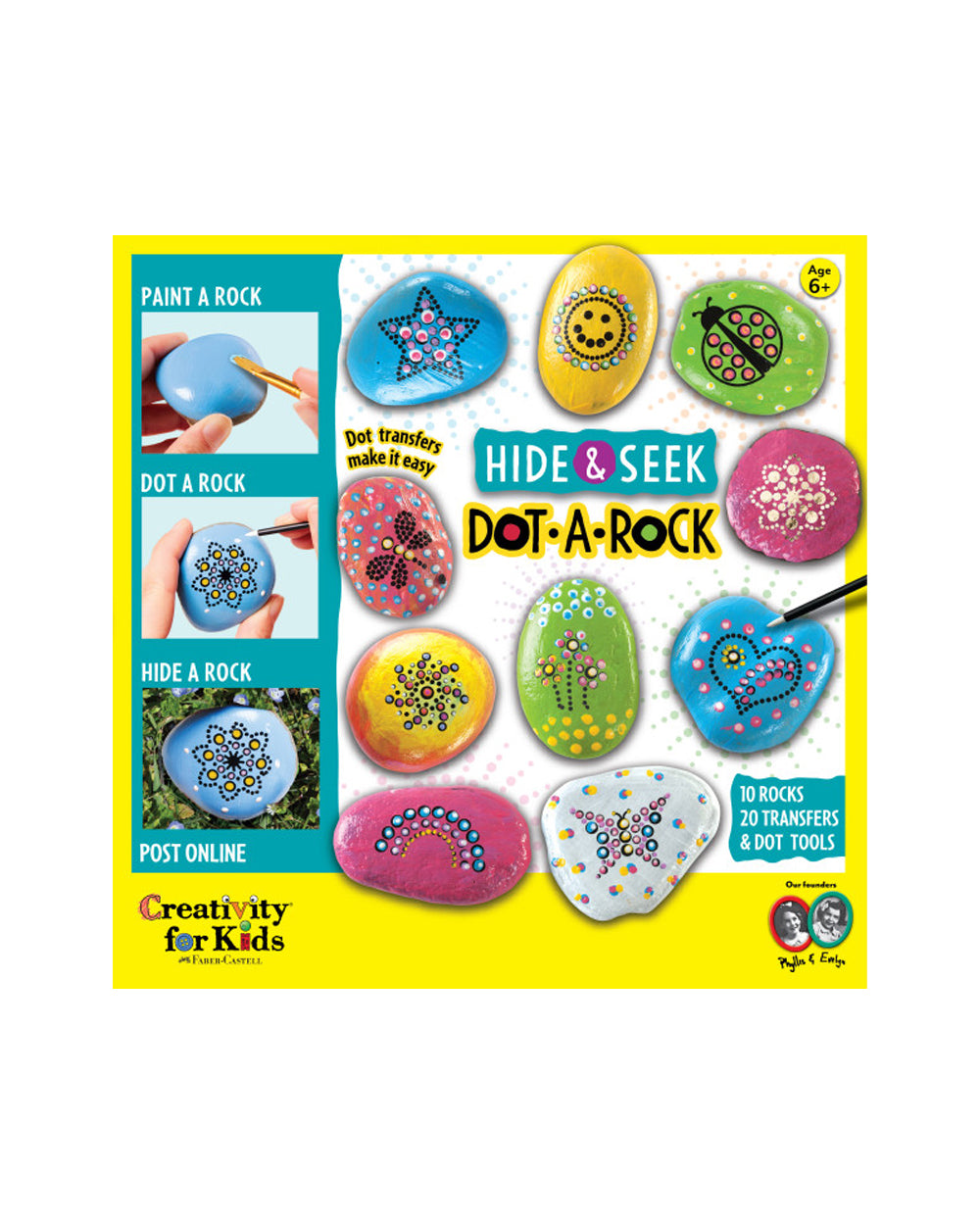 Creativity For Kids Hide & Seek Dot A Rock Painting Kit