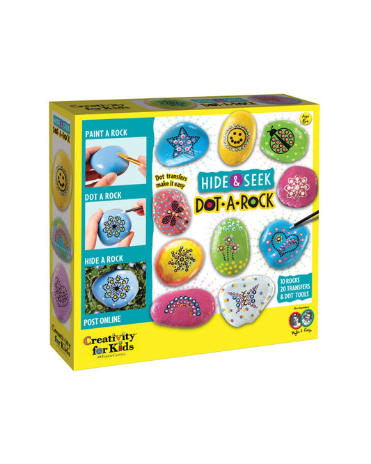 Creativity For Kids Hide & Seek Dot A Rock Painting Kit