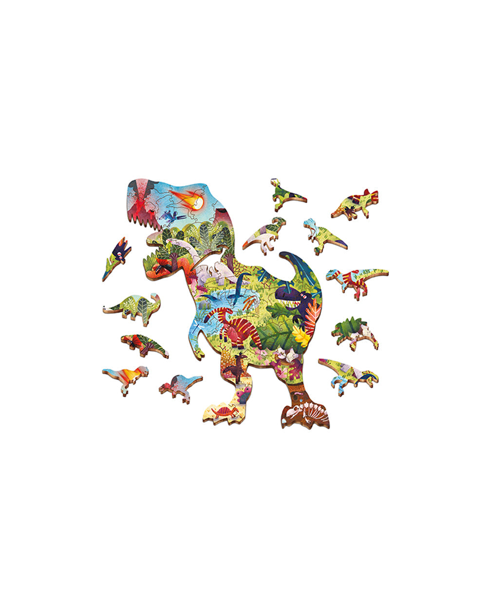 Ludattica Woody Puzzle Dinosaurs