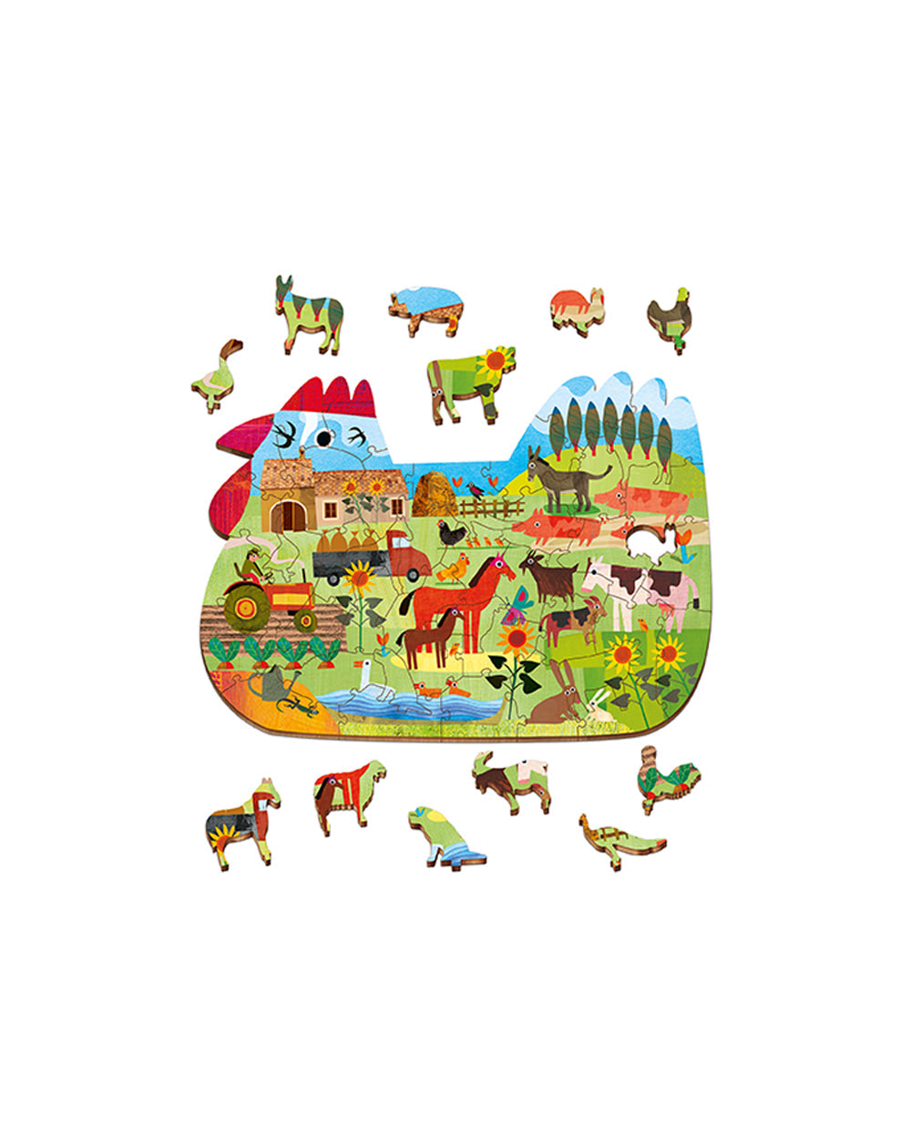 Ludattica Woody Puzzle The Farm