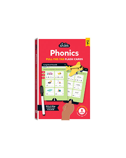 Hinkler Junior Explorers Phonics Pull the Tab Flash Cards