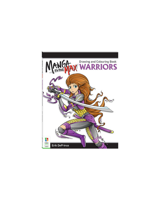 Hinkler Manga to the Max Drawing & Coloring Book Warriors