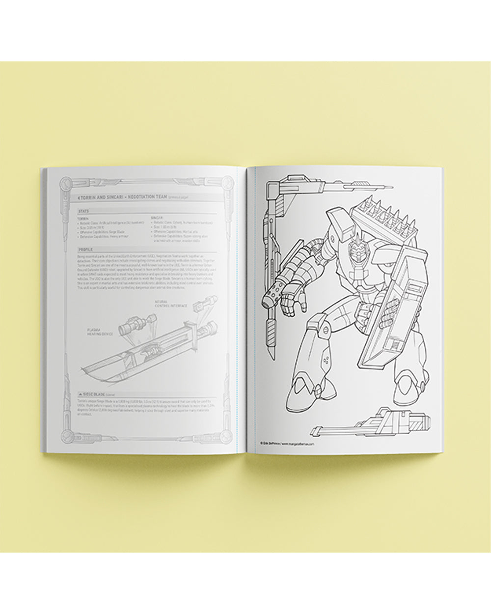 Hinkler Manga to the Max Drawing & Coloring Book Robots