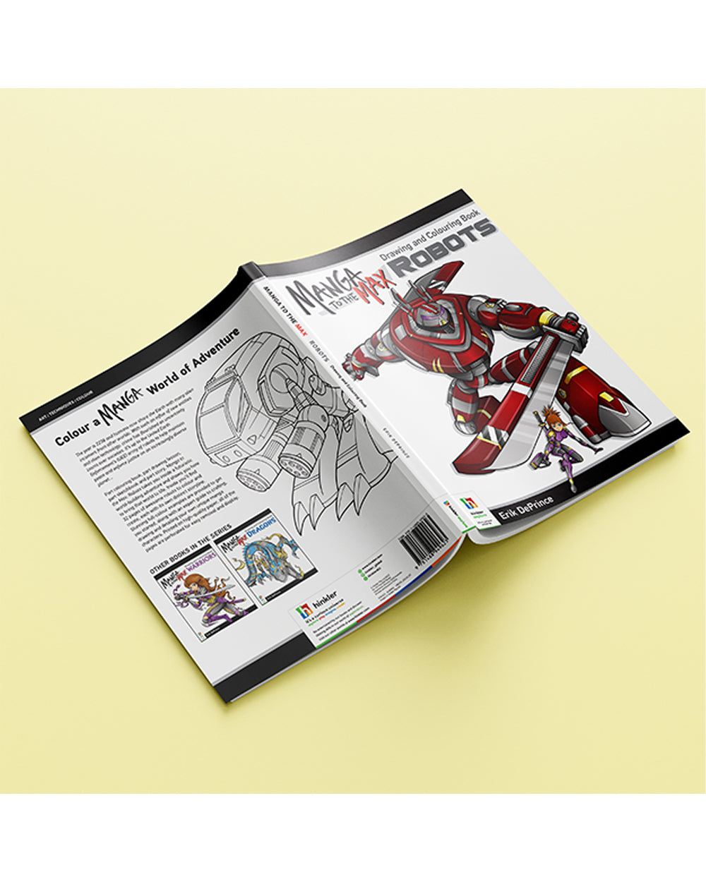 Hinkler Manga to the Max Drawing & Coloring Book Robots