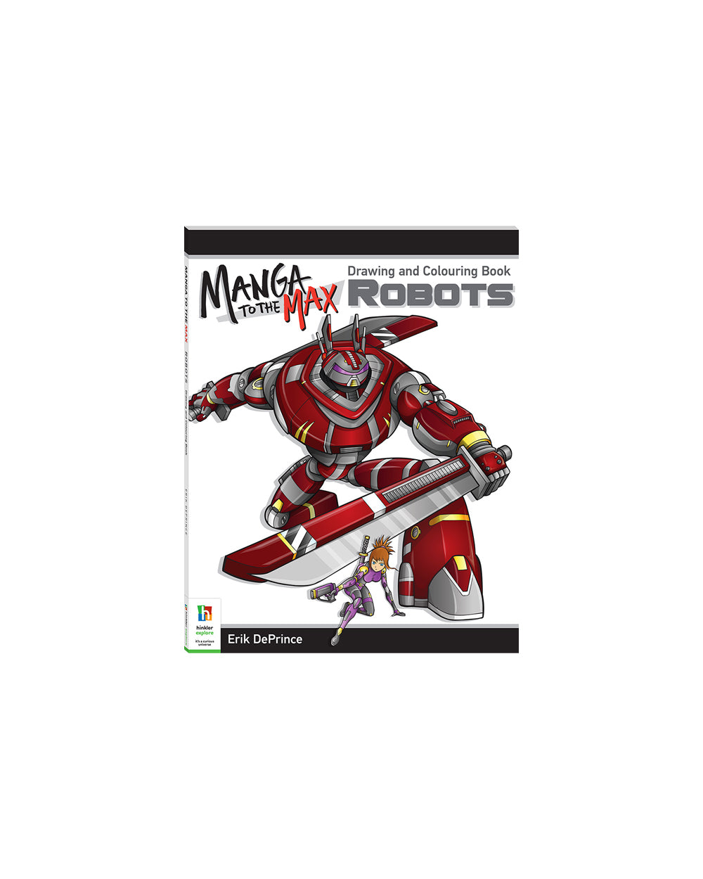 Hinkler Manga to the Max Drawing & Coloring Book Robots