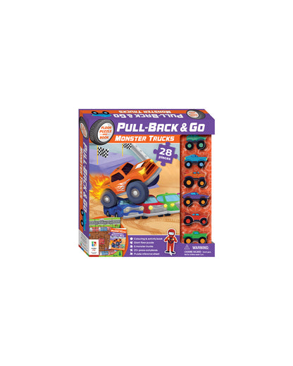 Hinkler Pull Back & Go Kit Monster Trucks