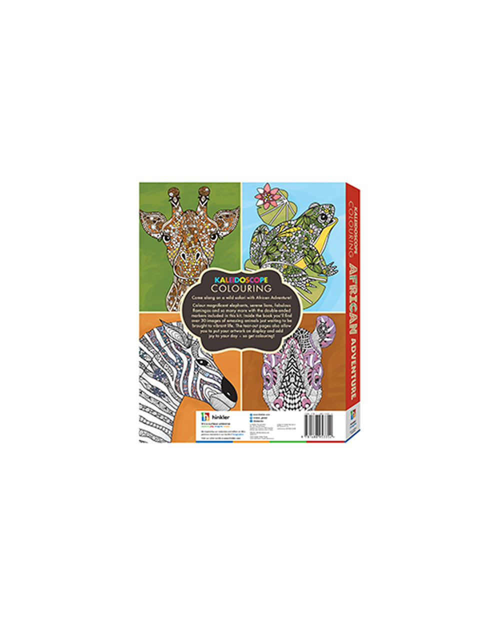 Hinkler Kaleidoscope Coloring Kit African Adventure