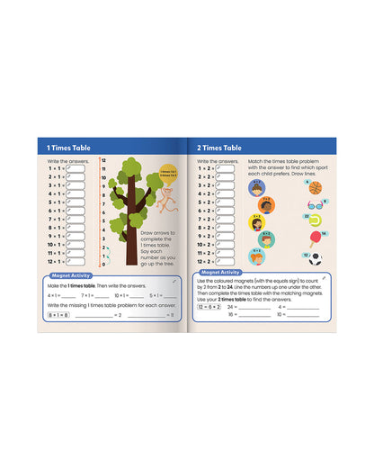 Hinkler Junior Explorers Magnetic Books Times Tables