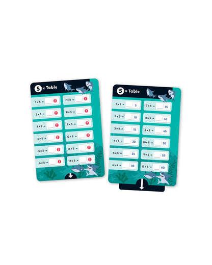 Hinkler Junior Explorers Times Table Pull the Tab Flash Cards