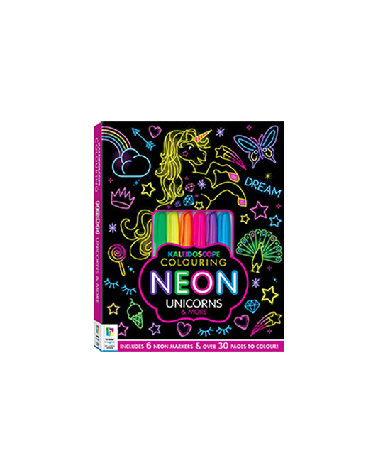 Hinkler Kaleidoscope Coloring Neon Unicorns & More