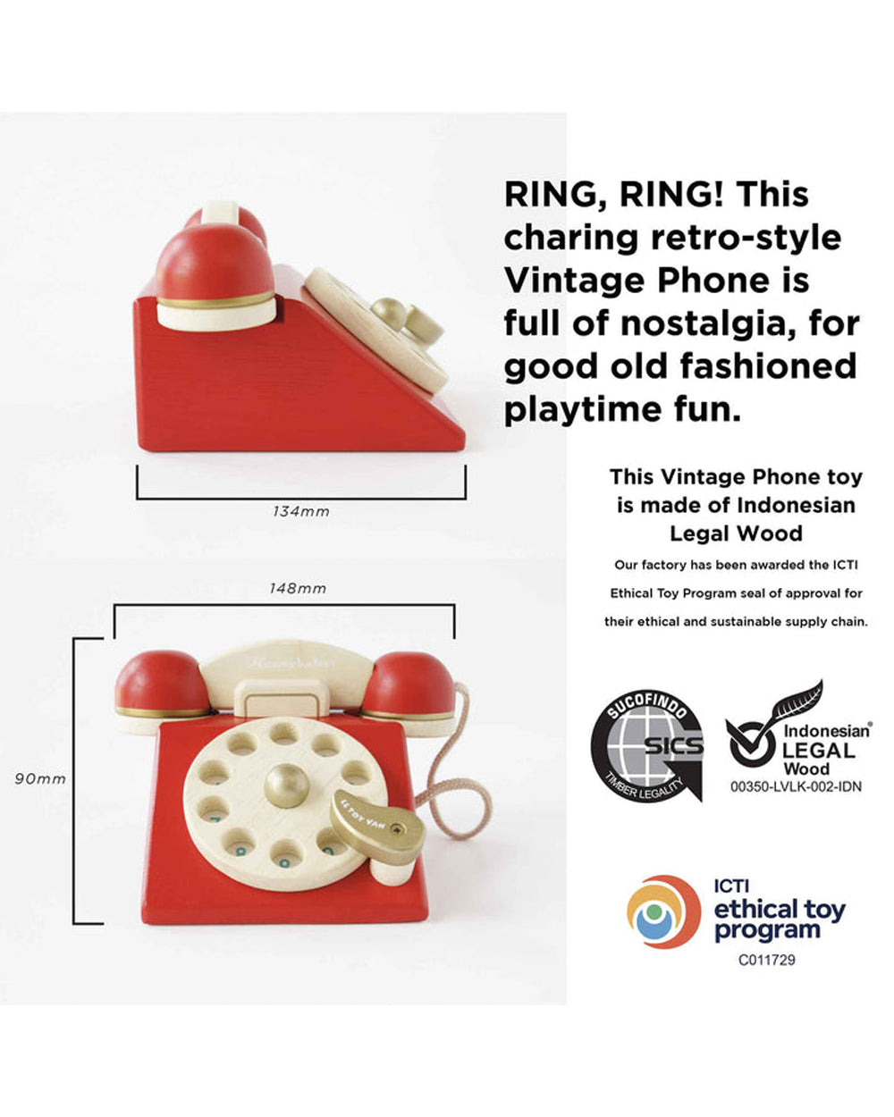 Le Toy Van Vintage Phone