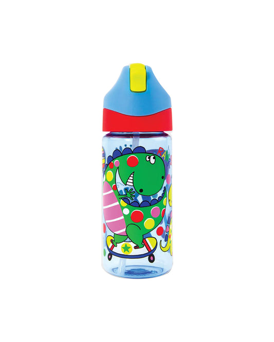 Rachel Ellan 350ML Water Bottle with Straw Dinosaurs