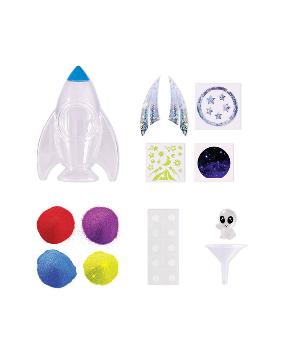 Creativity for Kids Glow in the Dark Sand Art Rocket Ship