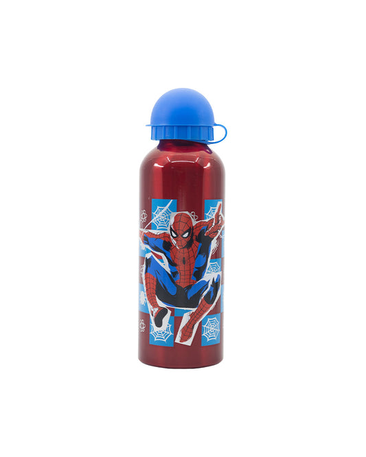 Stor 530ML High Aluminium Bottle Spiderman Arachnid Grid