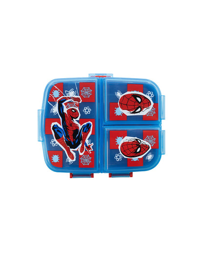 Stor XL Multi Compartment Rectangular Sandwich Box Spiderman Arachnid Grid