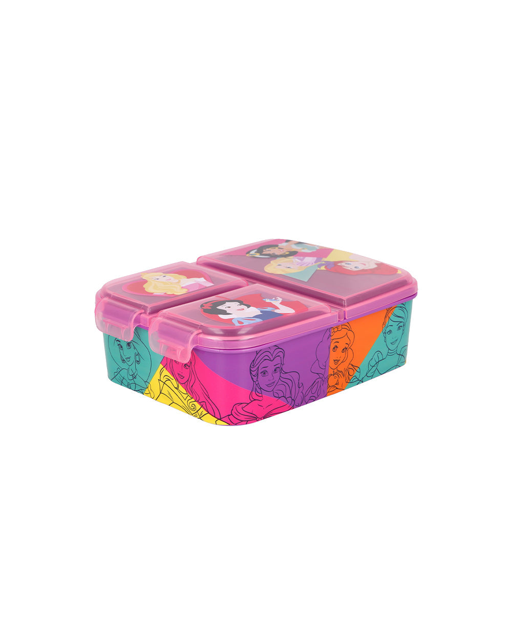 Stor Multi Compartment Sandwich Box Princess Bright & Bold